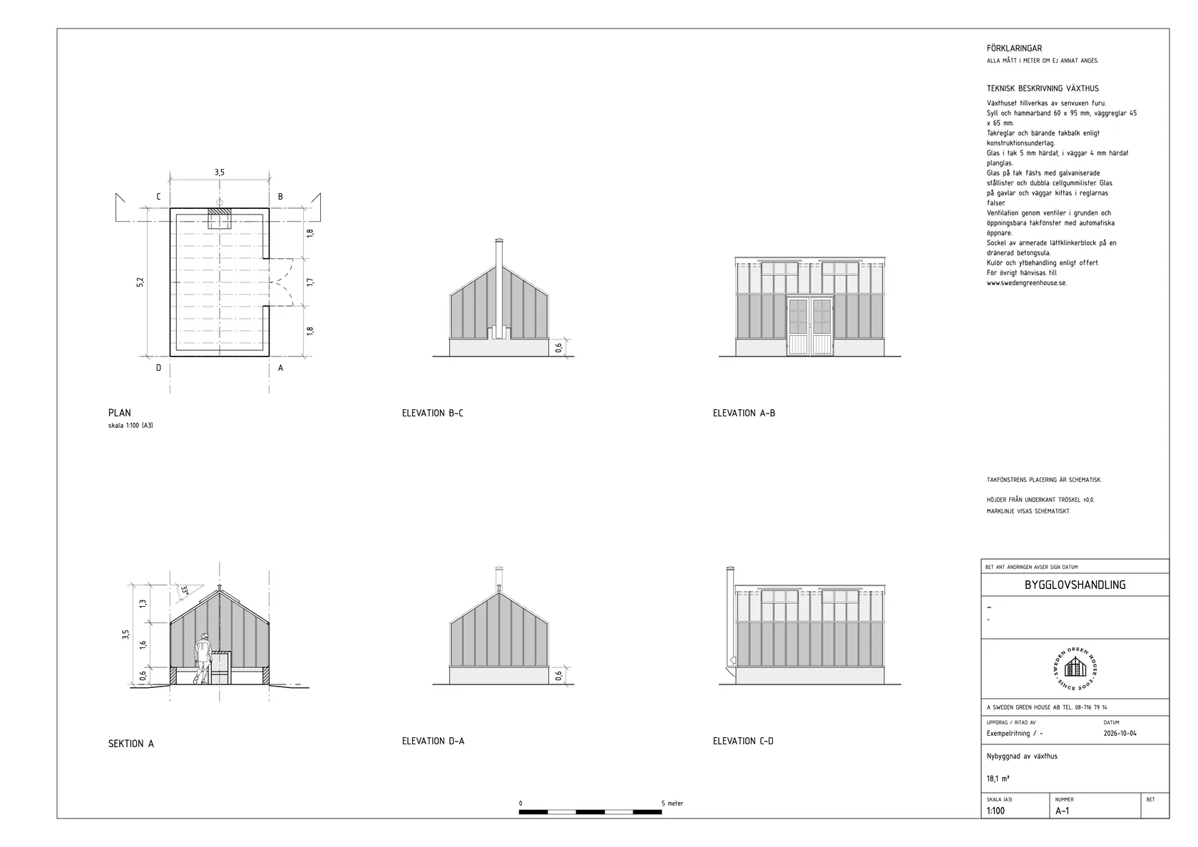 Building permit sheet · 1:100